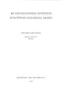 Be and equational sentences in Egyptian colloquial Arabic