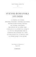 August Strindbergs samlade verk. 30 : Svensk-romanska studier