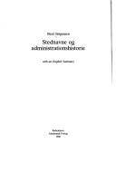 Stednavne og administrationshistorie