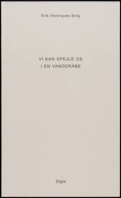 Vi kan spejle os i en vanddråbe : digte