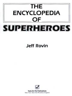 The encyclopedia of superheroes