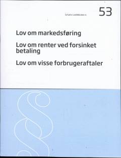 Lov om markedsføring: Lov om renter ved forsinket betaling: Lov om visse forbrugeraftaler
