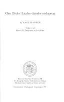 Om Peder Laales danske ordsprog