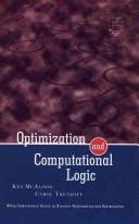Optimization and computational logic