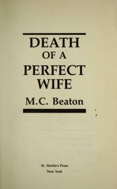 Death of a perfect wife