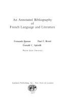 An annotated bibliography of French language and literature