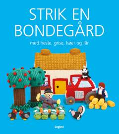 Strik en bondegård med heste, grise, køer og får