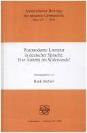 Postmoderne Literatur in deutscher Sprache : eine Ästhetik des Widerstands?