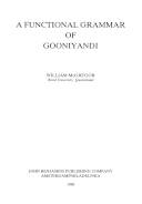 A functional grammar of Gooniyandi