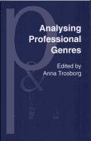 Analysing professional genres