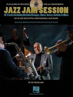 Jazz jam session : 15 tracks including rhythm changes, blues, bossa, ballads & more