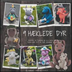 9 hæklede dyr : opskrifter på 9 hæklede dyr og al deres søde tilbehør : dyrene måler 18-22 cm