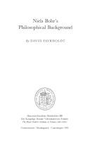 Niels Bohr's philosophical background