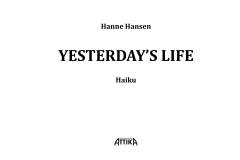 Yesterday's life : haiku