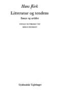 Litteratur og tendens : Essays og artikler