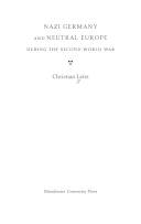 Nazi Germany and neutral Europe during the Second World War