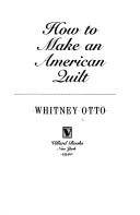 How to make an American quilt