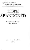 Hope abandoned : a memoir