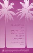 Pragmatics of Japanese as native and target language