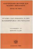 Studien zur Dramatik in der Bundesrepublik Deutschland
