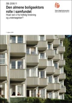 Den almene boligsektors rolle i samfundet : hvad ved vi fra hidtidig forskning og undersøgelser?