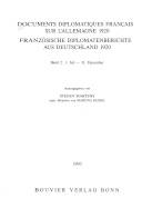 Documents diplomatiques français sur l'Allemagne 1920