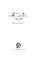 Collected shorter prose 1945-1980