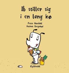 Ib stiller sig i en lang kø