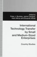 International technology transfer by small and medium-sized enterprises : country studies