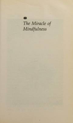 The miracle of mindfulness : a manual on meditation