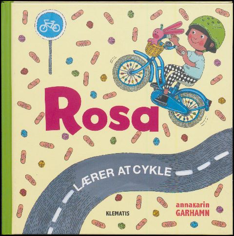 Rosa lærer at cykle
