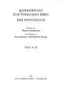 Konkordanz zur Syrischen Bibel : der Pentateuch