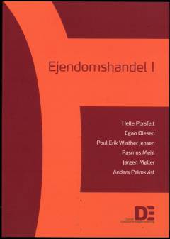 Lærebog i ejendomshandel. Bind 1