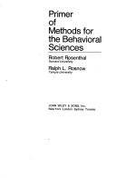 Primer of methods for the behavioral sciences