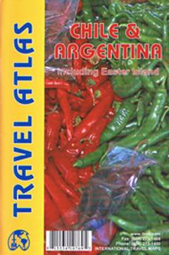 Chile & Argentina : including Easter Island : travel atlas