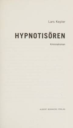 Hypnotisören : kriminalroman