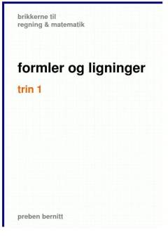 Formler og ligninger, trin 1