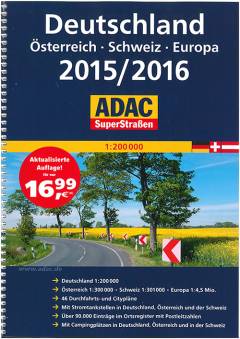 Deutschland 2015/2016 : Österreich, Schweiz, Europa : ADAC SuperStrassen