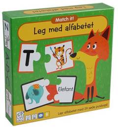 Leg med alfabetet : lær alfabetet med 29 søde puslespil
