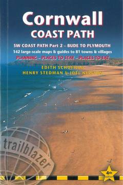 Cornwall Coast Path : South-West Coast Path part 2 - Bude to Plymouth: 142 large scale maps & guides to 81 towns & villages