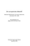 Ein europäisches Modell? : nationale Minderheiten im deutsch-dänischen Grenzland 1945-2005