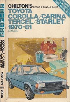 Toyota Corolla/Carina Tercel/Starlet 1970-81 : all models