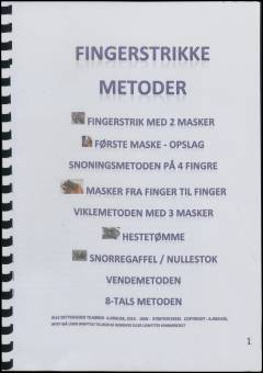 Fingerstrikke metoder