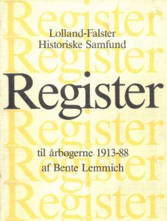 Register til årbøgerne 1913-88