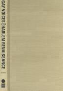 Gay voices of the Harlem Renaissance
