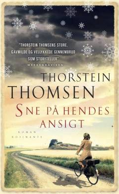 Sne på hendes ansigt
