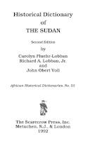 Historical dictionary of the Sudan