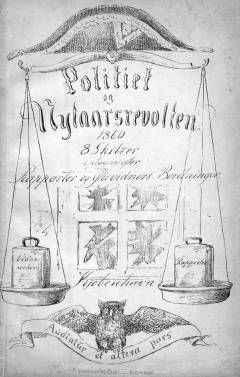 Politiet og Nytaarsrevolten 1860 : 8 Skitzer optagne efter Rapporter og Øievidners Beretninger