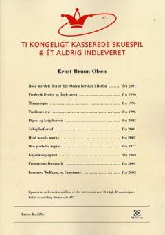 Ti kongeligt kasserede skuespil & ét ikke indleveret