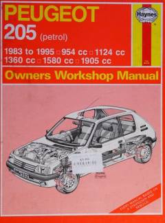 Peugeot 205 : service and repair manual